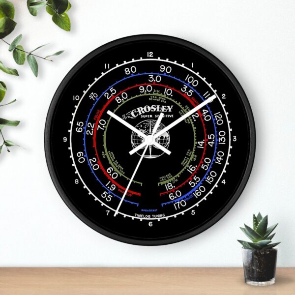 Crosley 'Super Sensitive' Radio Dial 10" Wall Clock - Vintage Radio Nostalgia - Image 3