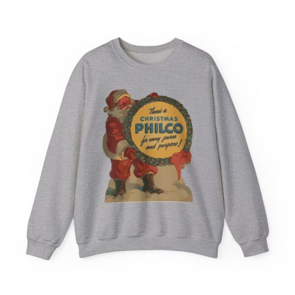 Philco Santa Sweatshirt - Vintage Radio Christmas Xmas - Antique Vacuum Tube Enthusiast Gift - Electronics - Technician - Gift for him - Image 17