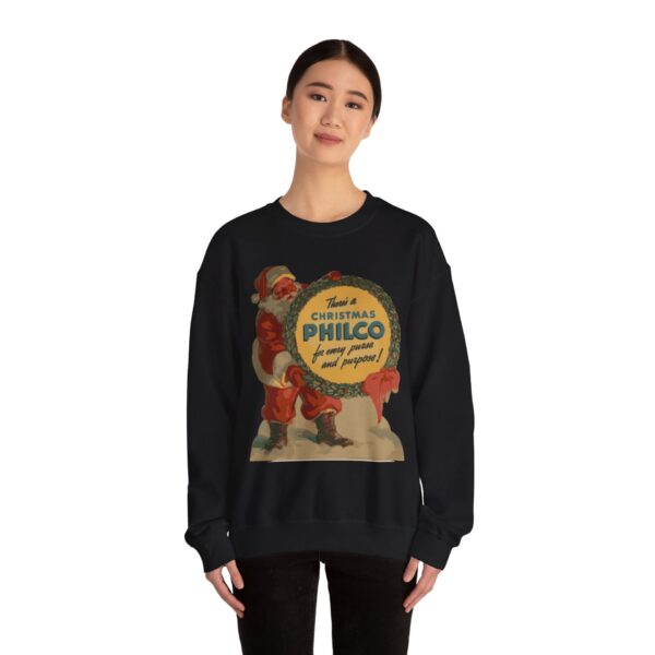 Philco Santa Sweatshirt - Vintage Radio Christmas Xmas - Antique Vacuum Tube Enthusiast Gift - Electronics - Technician - Gift for him - Image 12