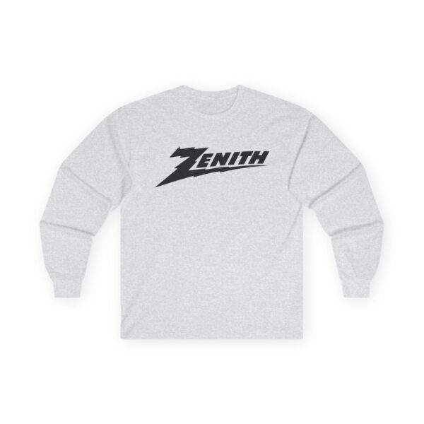 Zenith Radio Iconic Logo Long Sleeve Tee / Antique Radio / Vintage Radio / Advertising / Signage / Long Distance - Image 5
