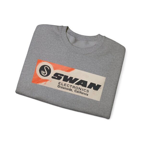 Swan Radio Retro Logo Sweatshirt - Vintage Radio - Antique Vacuum Tube Enthusiast Gift - Electronics - Technician - Gift for him - Image 3