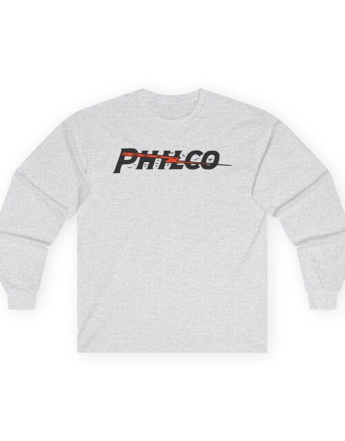 PHILCO Lightning Bolt 1930's Antique Radio Logo Long Sleeve Tee