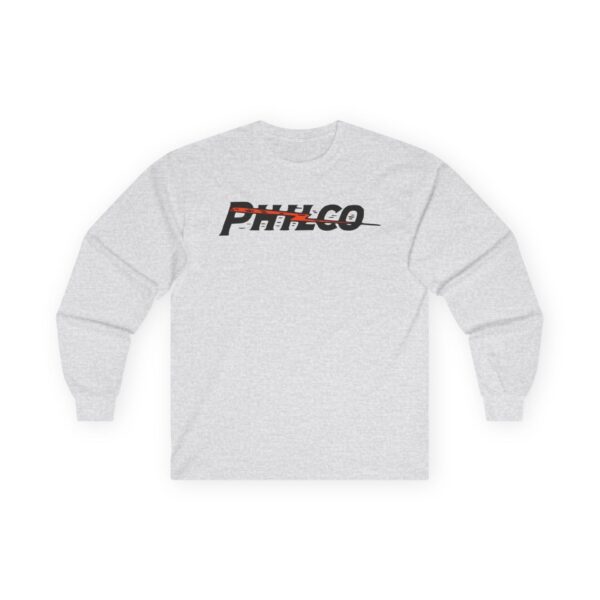 PHILCO Lightning Bolt 1930's Antique Radio Logo Long Sleeve Tee