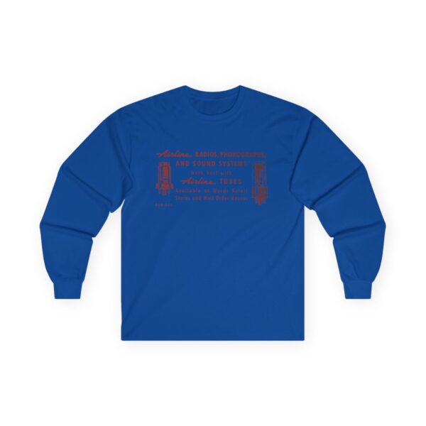 Wards Airline Vacuum Tubes Vintage Sign Design Long Sleeve Tee - Image 23
