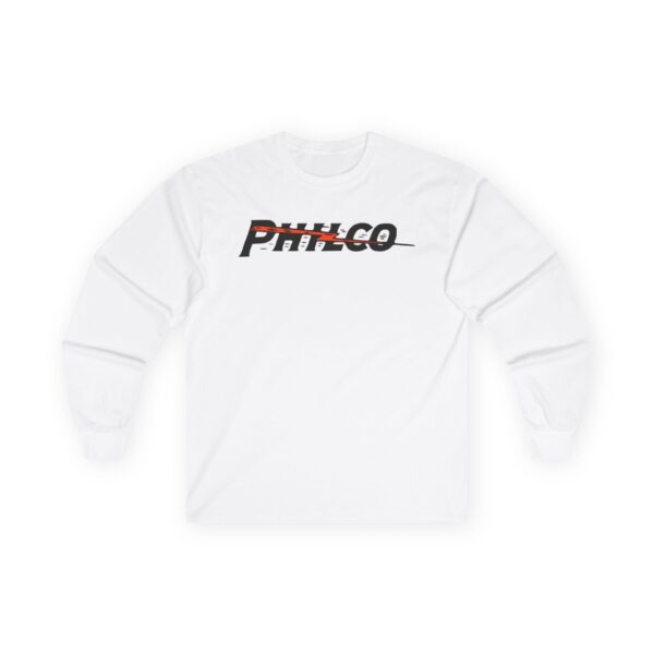 PHILCO Lightning Bolt 1930's Antique Radio Logo Long Sleeve Tee - Image 3