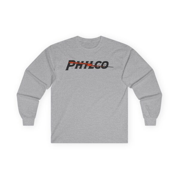PHILCO Lightning Bolt 1930's Antique Radio Logo Long Sleeve Tee - Image 5