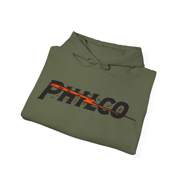 Philco Lightning Bolt Antique Radio Logo Hooded Sweatshirt - Image 5