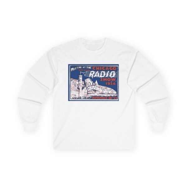Meet me at the 1924 Chicago Radio Show Long Sleeve Tee - Image 3