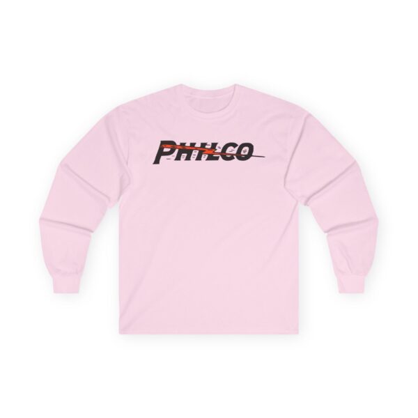 PHILCO Lightning Bolt 1930's Antique Radio Logo Long Sleeve Tee - Image 27