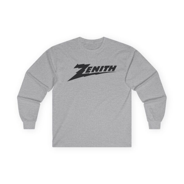 Zenith Radio Iconic Logo Long Sleeve Tee / Antique Radio / Vintage Radio / Advertising / Signage / Long Distance