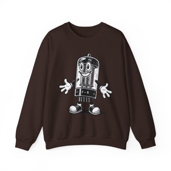 Tubey the Tube - Vintage Radio Mascot Sweatshirt - Antique Vacuum Tube Enthusiast Gift - Electronics - Technician - Image 10