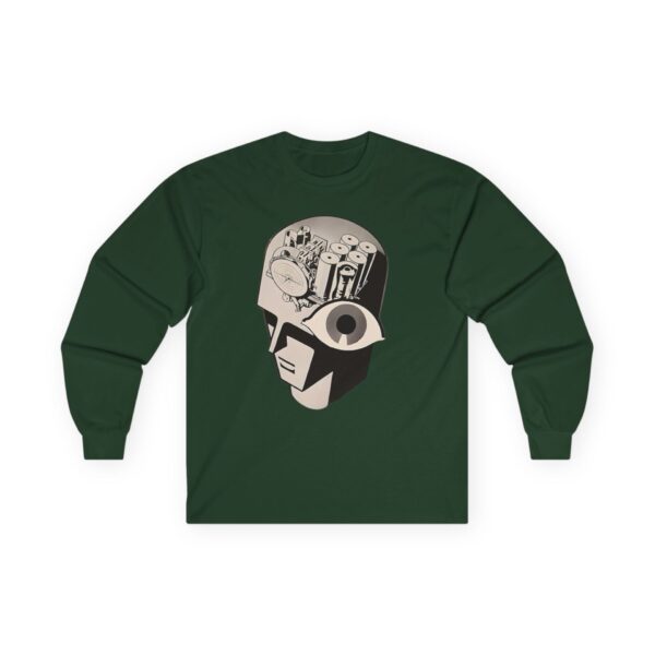 Antique Radio Magic Brain Robot - 1930's Advertising - Vacuum Tubes - Vintage Electronics Enthusiast - Retro Design Long Sleeve Tee - Image 15