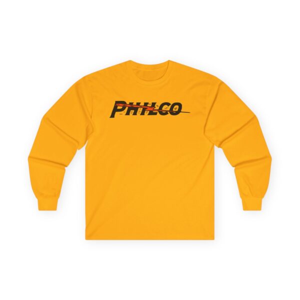 PHILCO Lightning Bolt 1930's Antique Radio Logo Long Sleeve Tee - Image 7