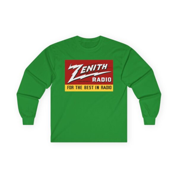 Zenith - Long Distance - For the Best in Radio Long Sleeve Tee / Antique Radio Shirt / Vintage Radio / Advertising / Signage - Image 15