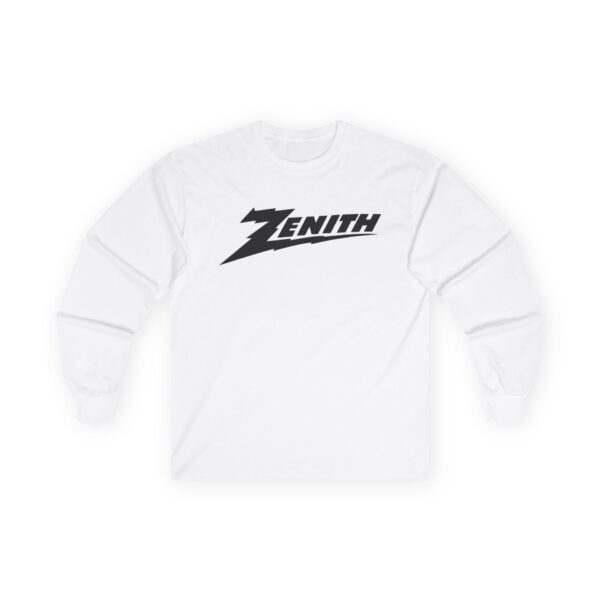 Zenith Radio Iconic Logo Long Sleeve Tee / Antique Radio / Vintage Radio / Advertising / Signage / Long Distance - Image 3
