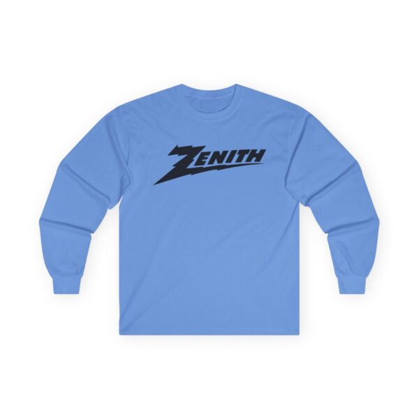 Zenith Radio Iconic Logo Long Sleeve Tee / Antique Radio / Vintage Radio / Advertising / Signage / Long Distance - Image 13