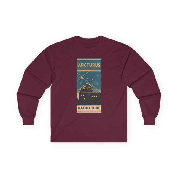 ARCTURUS Radio Tube - Antique Radio Vacuum Tube Box Art Long Sleeve Tee. Vintage Electronics, Big Dipper - Image 11