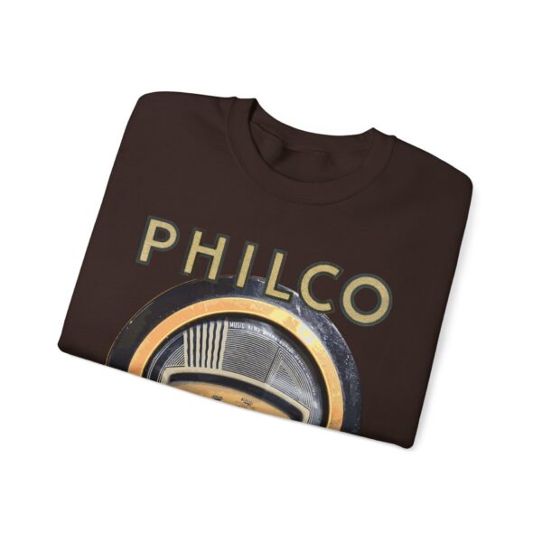 1930's Philco Radio Logo and Dial - Vintage Radio Sweatshirt - Antique Vacuum Tube Enthusiast Gift - Electronics - Technician - Image 3