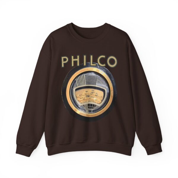 1930's Philco Radio Logo and Dial - Vintage Radio Sweatshirt - Antique Vacuum Tube Enthusiast Gift - Electronics - Technician