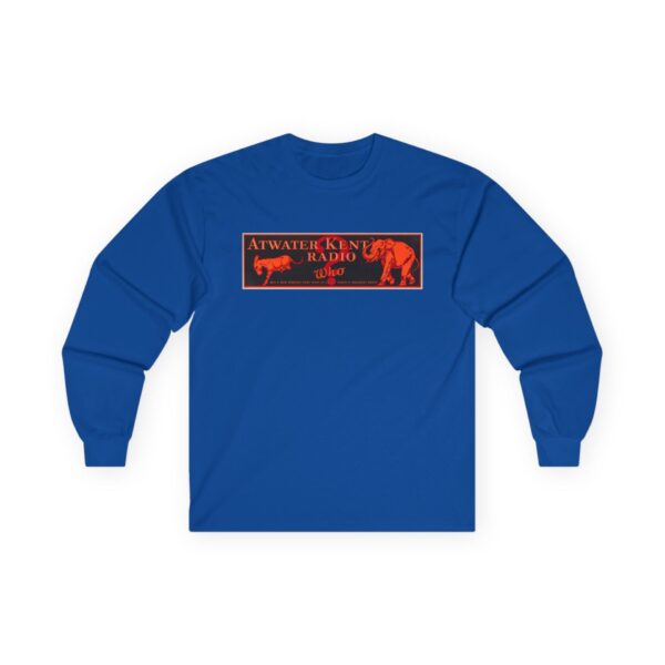 Atwater Kent Vintage Radio Ad Graphic / 1930's Advertising / Enjoy Radio's Greatest Show! Retro Design Long Sleeve Tee - Image 23