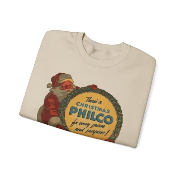 Philco Santa Sweatshirt - Vintage Radio Christmas Xmas - Antique Vacuum Tube Enthusiast Gift - Electronics - Technician - Gift for him - Image 15