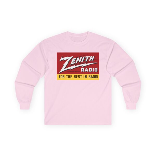 Zenith - Long Distance - For the Best in Radio Long Sleeve Tee / Antique Radio Shirt / Vintage Radio / Advertising / Signage - Image 27