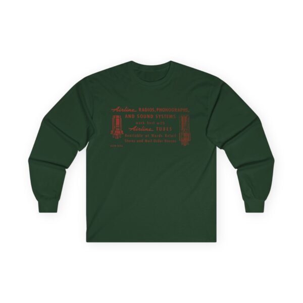 Wards Airline Vacuum Tubes Vintage Sign Design Long Sleeve Tee - Image 15
