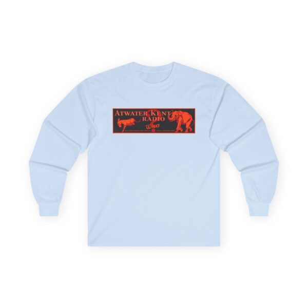 Atwater Kent Vintage Radio Ad Graphic / 1930's Advertising / Enjoy Radio's Greatest Show! Retro Design Long Sleeve Tee - Image 19