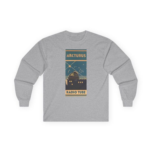 ARCTURUS Radio Tube - Antique Radio Vacuum Tube Box Art Long Sleeve Tee. Vintage Electronics, Big Dipper - Image 7
