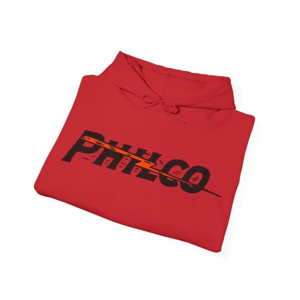 Philco Lightning Bolt Antique Radio Logo Hooded Sweatshirt - Image 49
