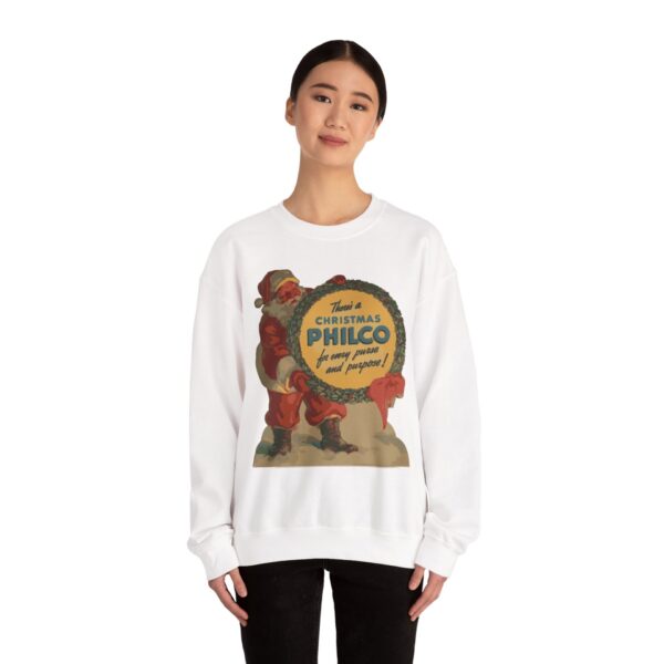 Philco Santa Sweatshirt - Vintage Radio Christmas Xmas - Antique Vacuum Tube Enthusiast Gift - Electronics - Technician - Gift for him - Image 8