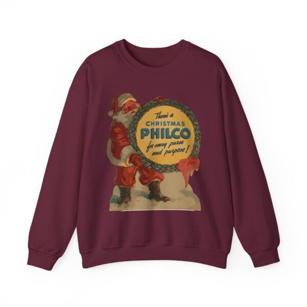 Philco Santa Sweatshirt - Vintage Radio Christmas Xmas - Antique Vacuum Tube Enthusiast Gift - Electronics - Technician - Gift for him - Image 21