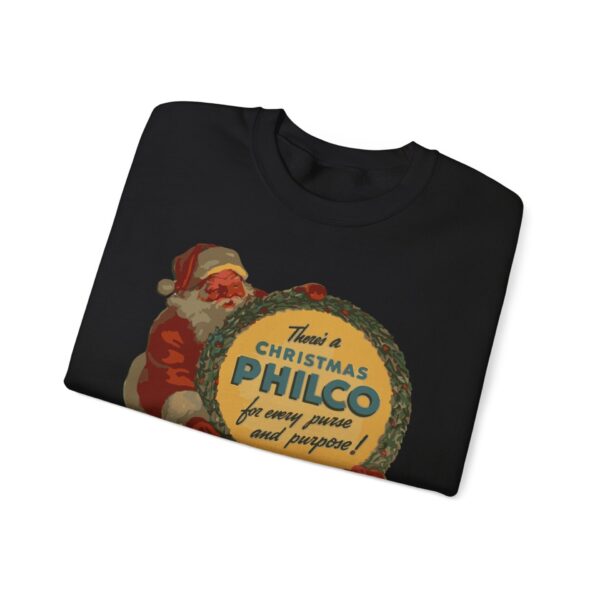 Philco Santa Sweatshirt - Vintage Radio Christmas Xmas - Antique Vacuum Tube Enthusiast Gift - Electronics - Technician - Gift for him - Image 11