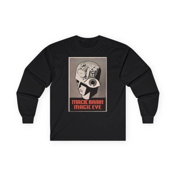 RCA Magic Brain / Magic Eye Antique Radio Graphic Long Sleeve Tee - Image 7