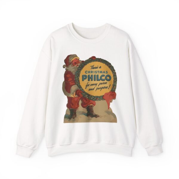 Philco Santa Sweatshirt - Vintage Radio Christmas Xmas - Antique Vacuum Tube Enthusiast Gift - Electronics - Technician - Gift for him - Image 5