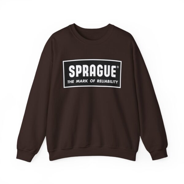 Cozy Vintage Vibes: Sprague Electronics Logo Crewneck Sweatshirt - Antique Radio - Retro - Image 12