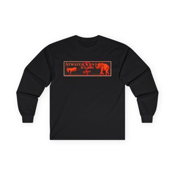 Atwater Kent Vintage Radio Ad Graphic / 1930's Advertising / Enjoy Radio's Greatest Show! Retro Design Long Sleeve Tee