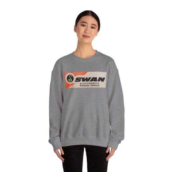 Swan Radio Retro Logo Sweatshirt - Vintage Radio - Antique Vacuum Tube Enthusiast Gift - Electronics - Technician - Gift for him - Image 4