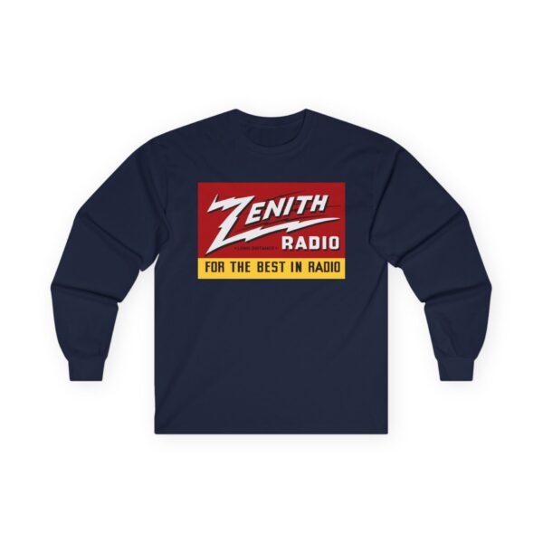 Zenith - Long Distance - For the Best in Radio Long Sleeve Tee / Antique Radio Shirt / Vintage Radio / Advertising / Signage - Image 23