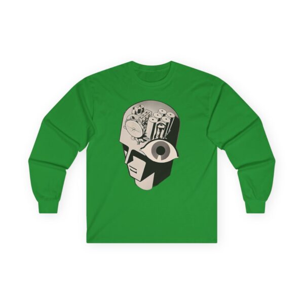 Antique Radio Magic Brain Robot - 1930's Advertising - Vacuum Tubes - Vintage Electronics Enthusiast - Retro Design Long Sleeve Tee - Image 17