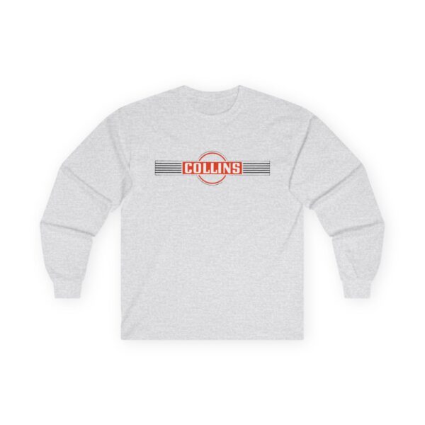 Collins Antique Radio Retro Vintage Logo - Long Sleeve Tee
