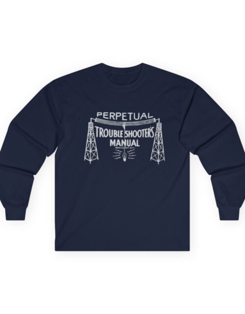 John F. Rider's Perpetual Troubleshooters Manual / Antique Radio Cover Design Long Sleeve Tee / 1930's Electronics Service / Schematics