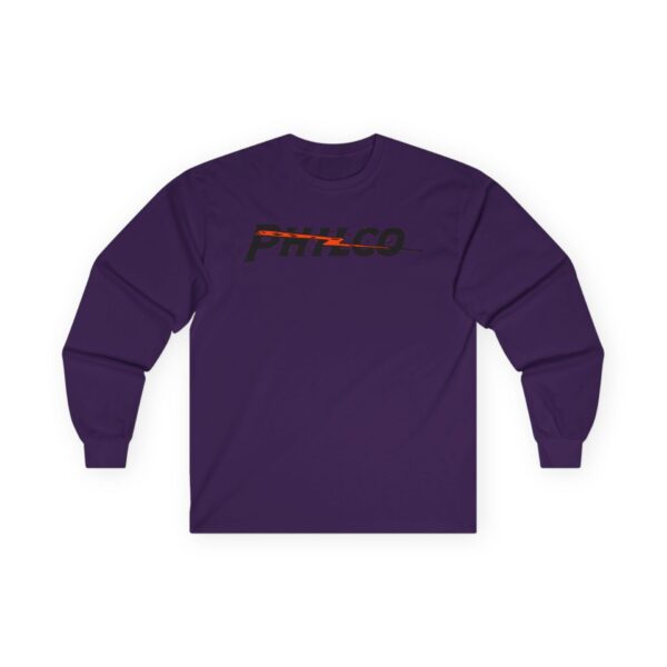 PHILCO Lightning Bolt 1930's Antique Radio Logo Long Sleeve Tee - Image 25