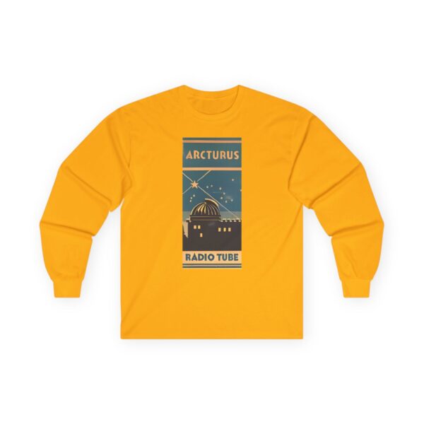 ARCTURUS Radio Tube - Antique Radio Vacuum Tube Box Art Long Sleeve Tee. Vintage Electronics, Big Dipper - Image 9