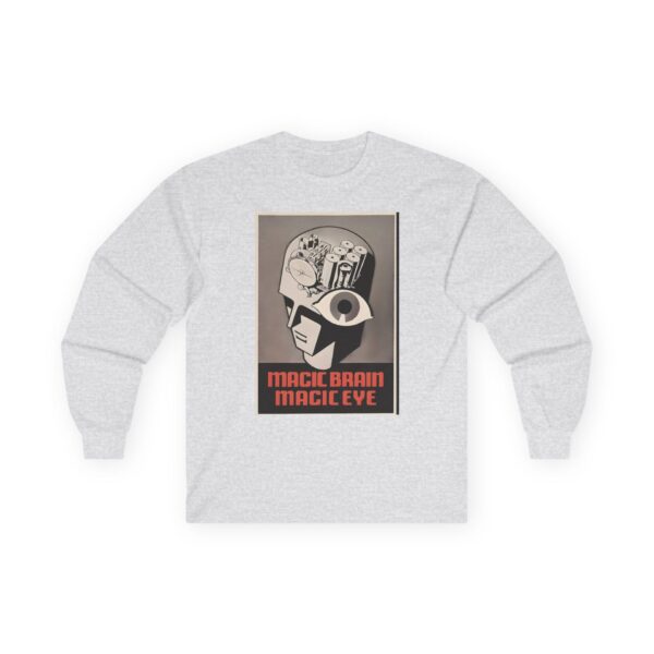 RCA Magic Brain / Magic Eye Antique Radio Graphic Long Sleeve Tee - Image 5
