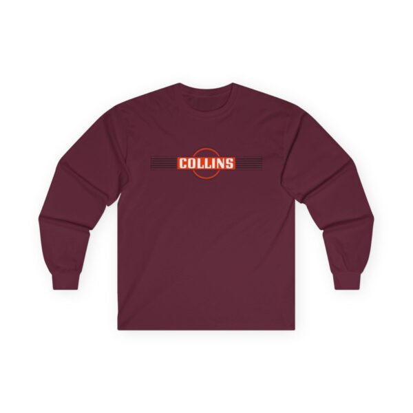 Collins Antique Radio Retro Vintage Logo - Long Sleeve Tee - Image 7