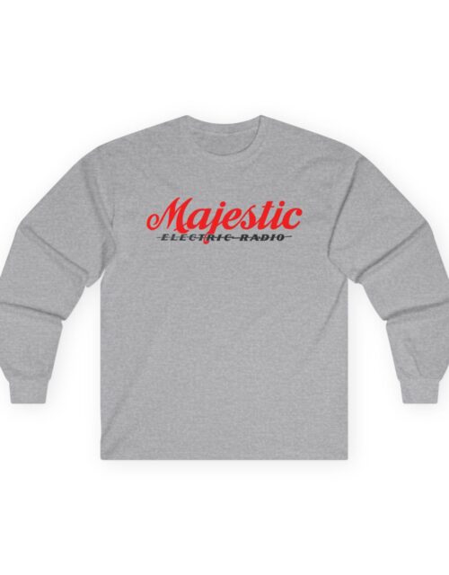 Majestic Electric Radio Retro Antique Logo Long Sleeve Tee