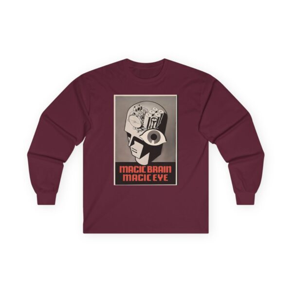 RCA Magic Brain / Magic Eye Antique Radio Graphic Long Sleeve Tee - Image 13
