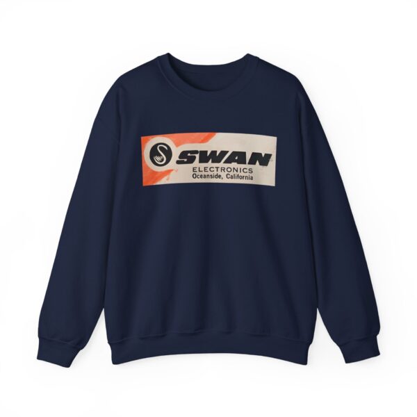 Swan Radio Retro Logo Sweatshirt - Vintage Radio - Antique Vacuum Tube Enthusiast Gift - Electronics - Technician - Gift for him - Image 45