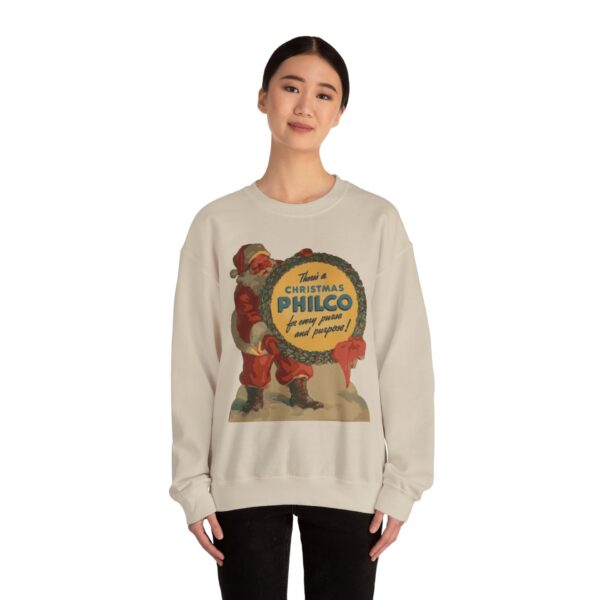 Philco Santa Sweatshirt - Vintage Radio Christmas Xmas - Antique Vacuum Tube Enthusiast Gift - Electronics - Technician - Gift for him - Image 16